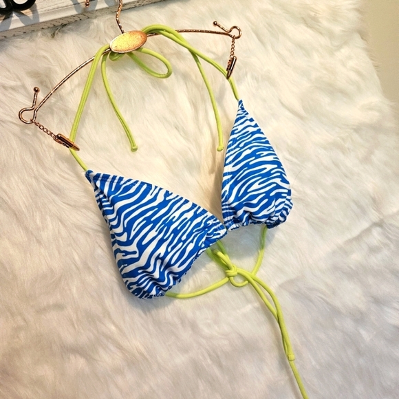 Zebra Print Classic String Bikini - Picture 1 of 4